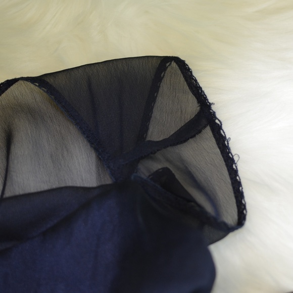 Navy Floor Length Formal Bridesmaid Prom Gown - Picture 8 of 8